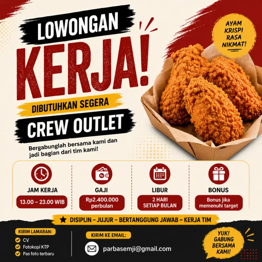Lowongan kerja - crew outlet