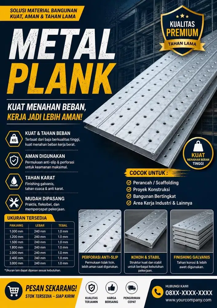 JUAL METAL PLANK/ ASHIBA LOMBOK