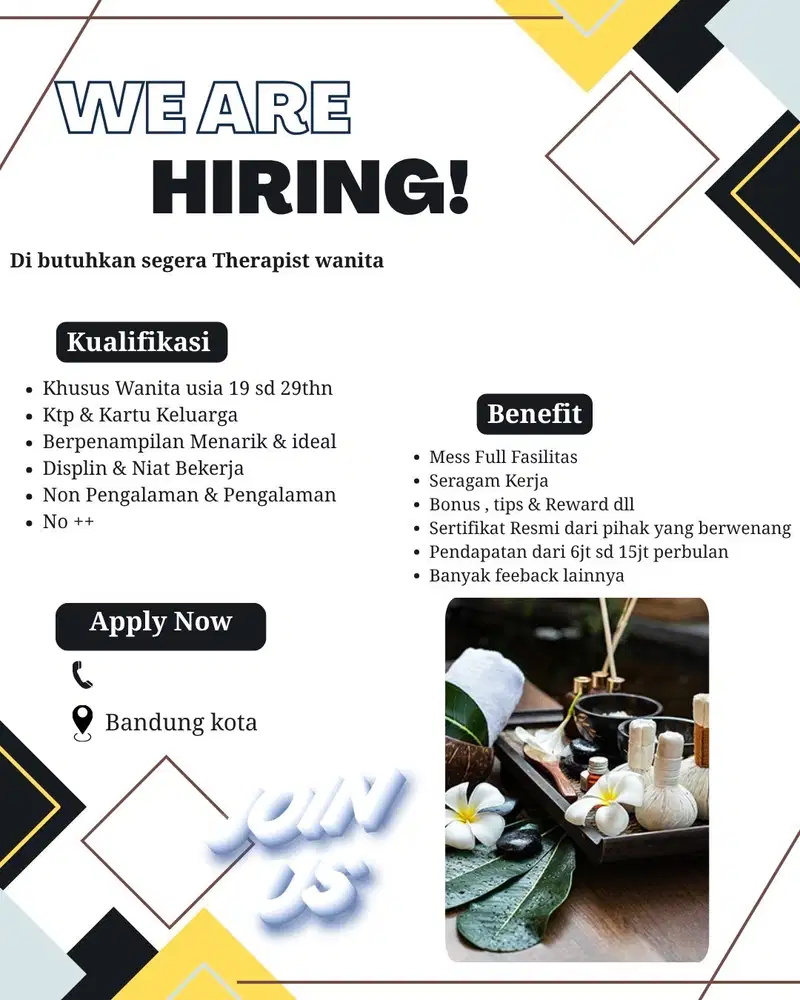 LOWONGAN KERJA THERAPIST