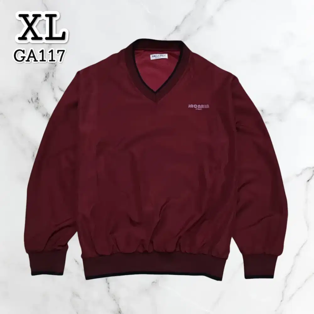 V Neck Jacaria Maroon