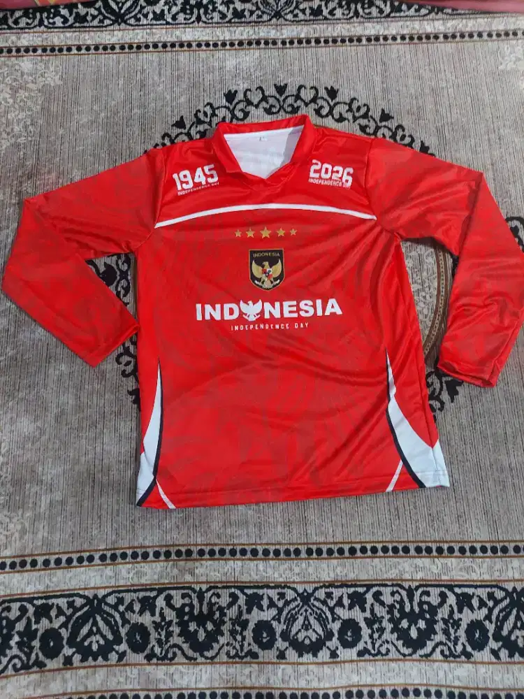 Jersey kemerdekaan Indonesia fullprinting merah keren