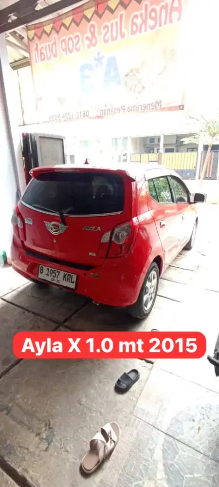 Ayla X 1.0 MT 2015 km 51rb