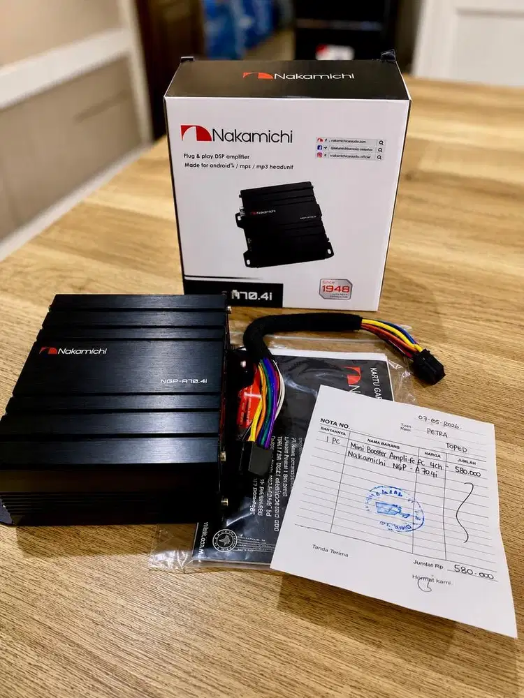 Nakamichi Sound Booster Mini Amp 4CH | Garansi | Like NEW.