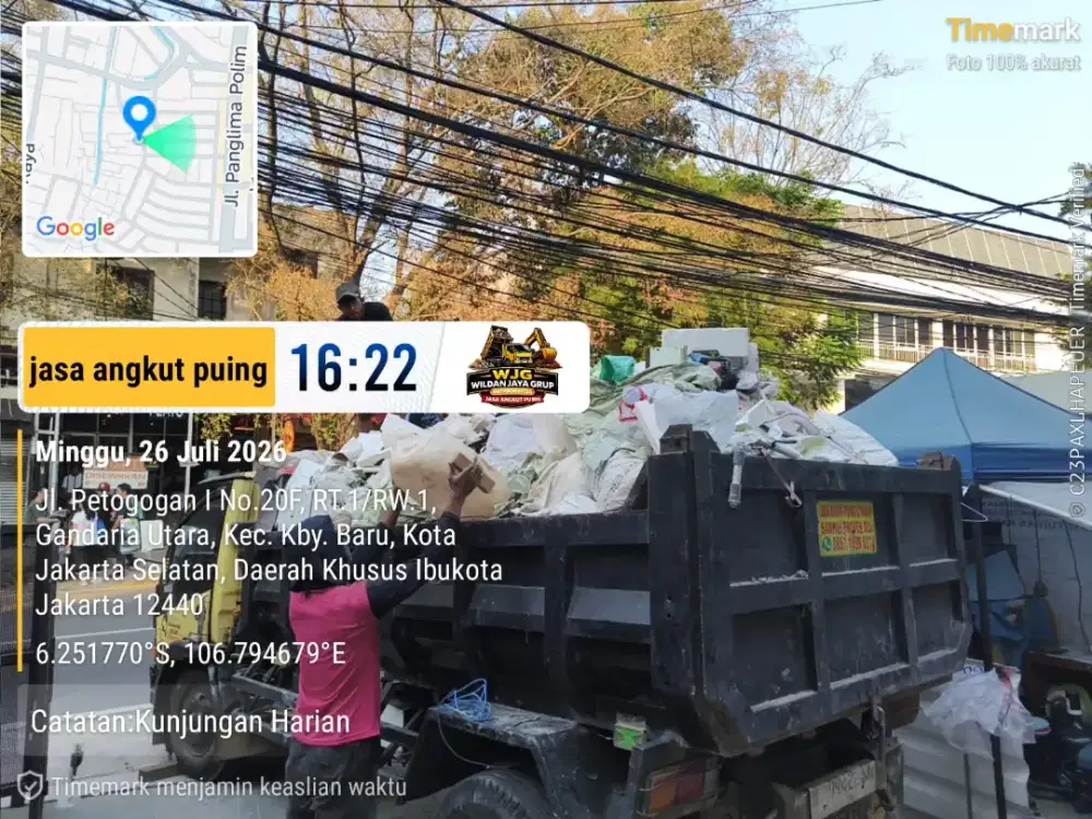 Jasa buang puing dan buang sampah