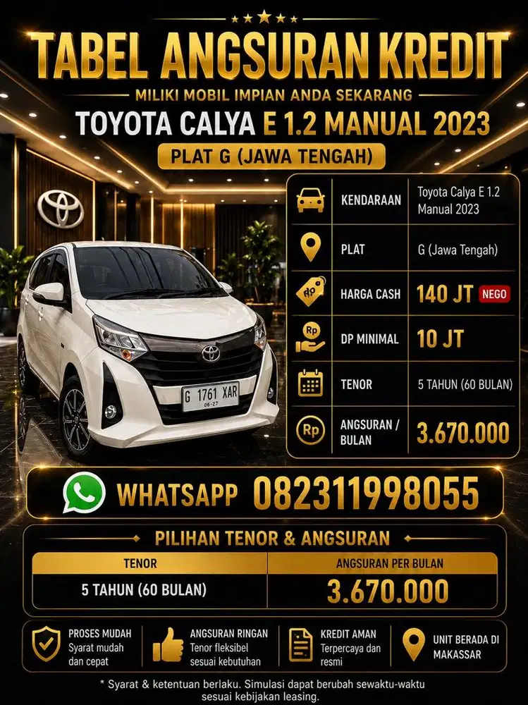 Calya E 1.2 Manual 2023 Istimewah