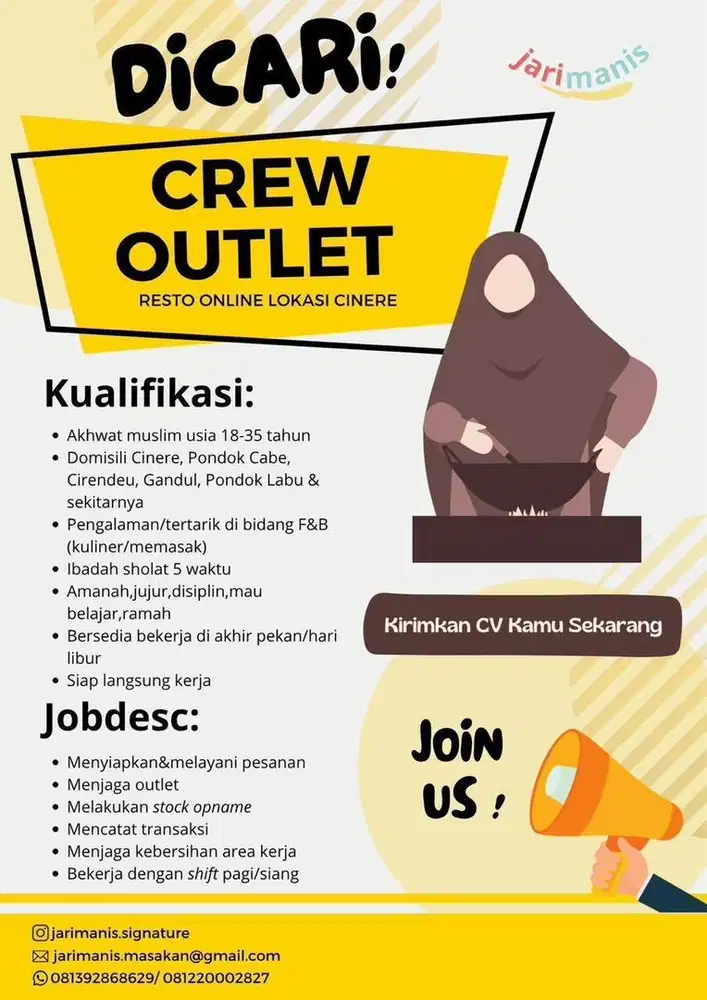 crew outlet resto online umkm