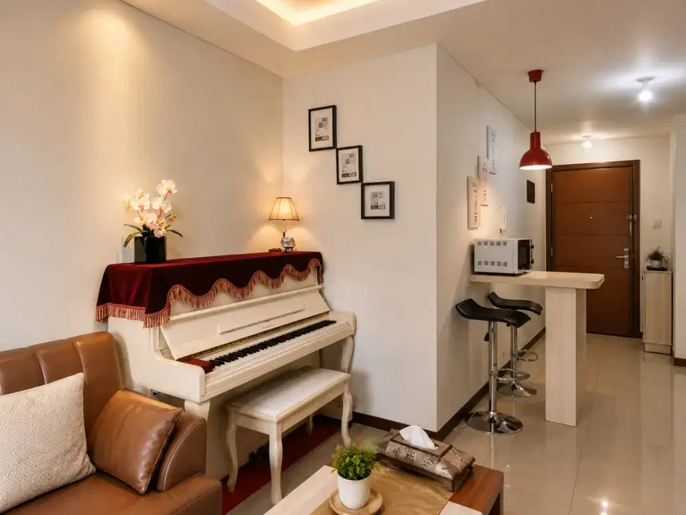 Green Bay Pluit 2BR 74m² Disewakan Cozy Modern Interior, City View, Langsung Terintegrasi Baywalk Mall