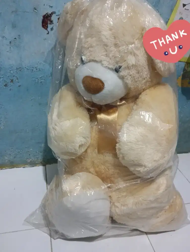 Boneka Teddy krem Jumbo Preloved