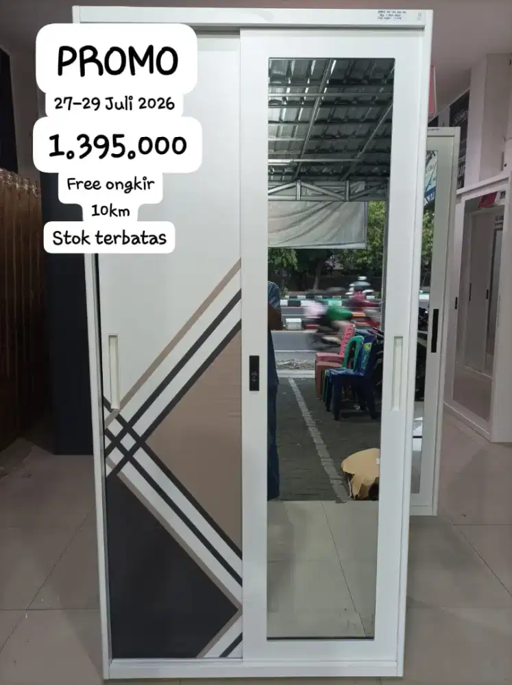 Promo Lemari Besi sleding murah area Jogja
