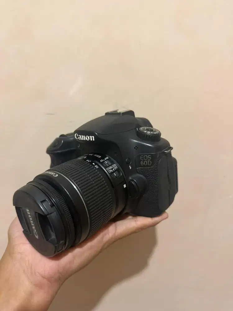 Canon 60D Lensa kit fullshet tas lancar jaya
