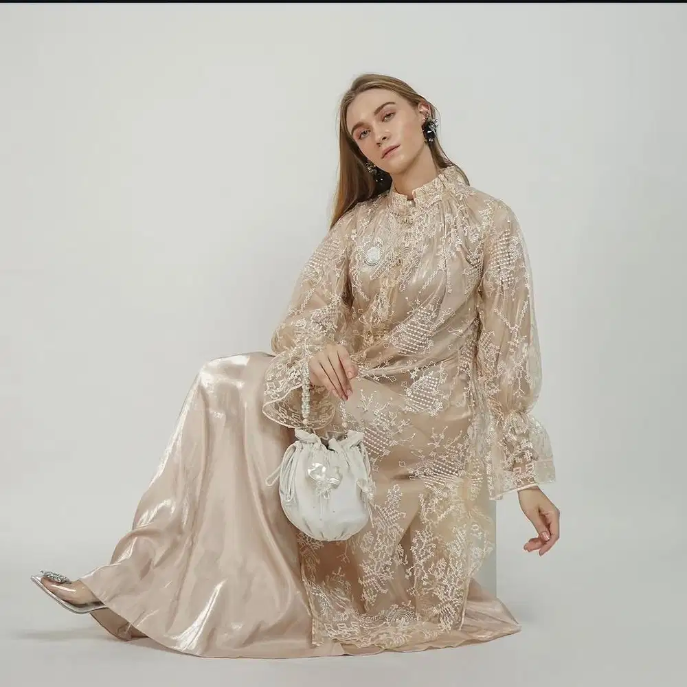 Dress Brokat Pesta Bekas