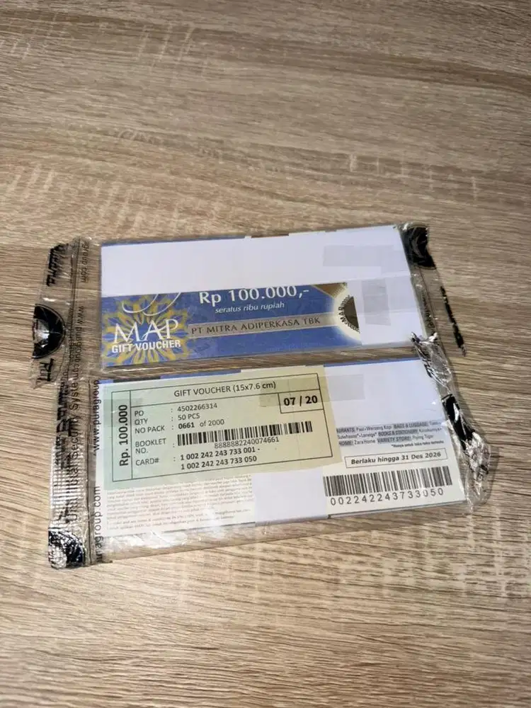For sale MAP voucher