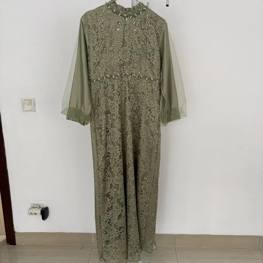 Dress pesta brokat