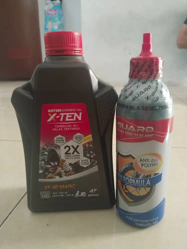 Bundling Oli X-Ten dan Cairan ban X-Guard