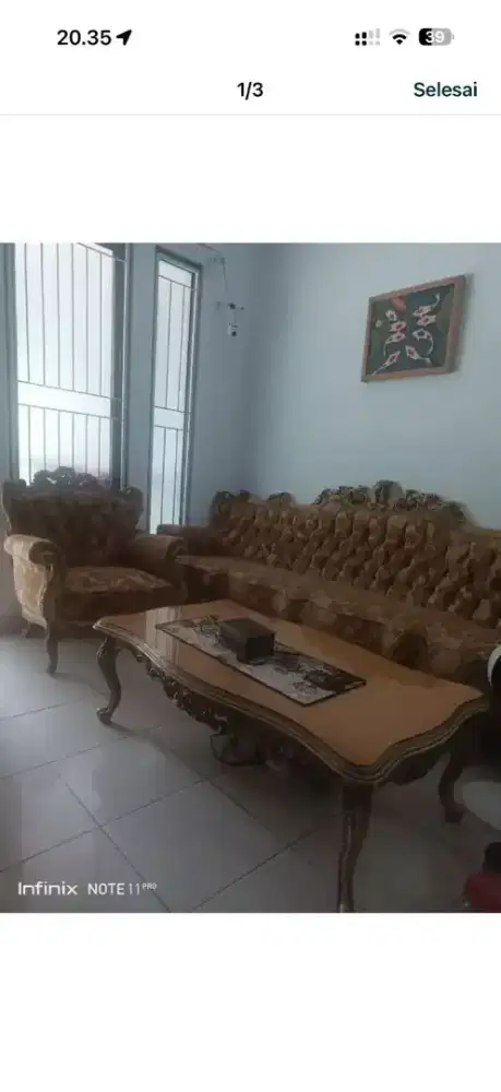 Meja kursi sofa klasik