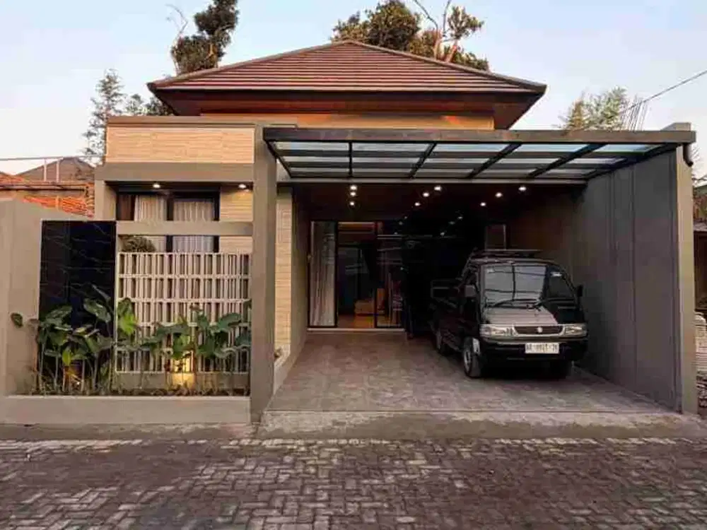 RUMAH MEWAH KONTEMPORER MODERN FULL FURNISHED 4 UNIT DI PURWOMARTANI SLEMAN DEKAT PEMANCINGAN KADISOKA