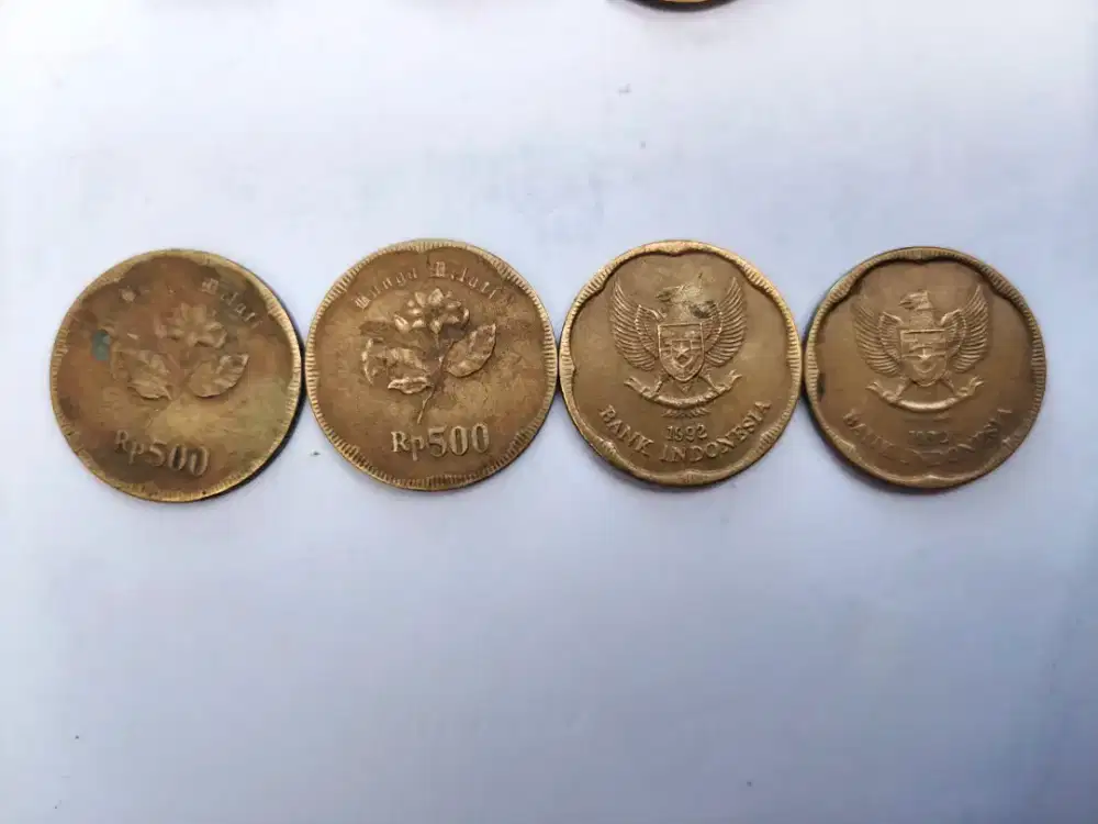 Uang Koin 500 melati 1991, 1992, 1997