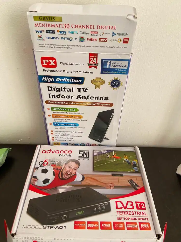1 set STB (Antena digital + booster)