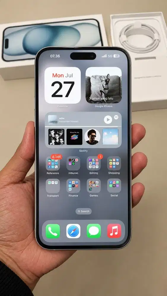 Iphone 15 PLUS 128GB ex inter all operator, bisa tuker atau barter