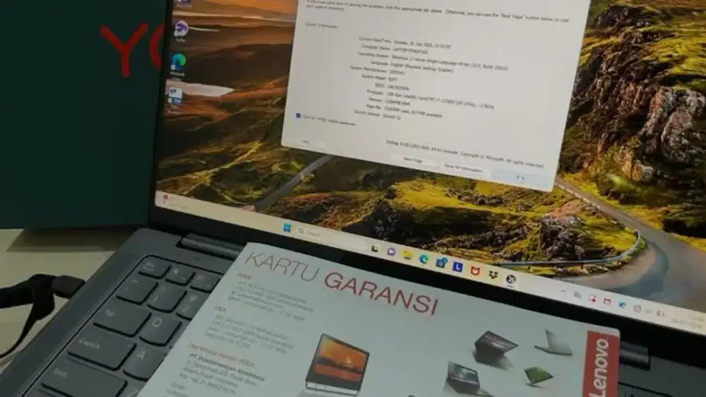 Jual Laptop Lenovo Yoga Pro 7 14 IRH8, 16GB/1TB Ori Full set!