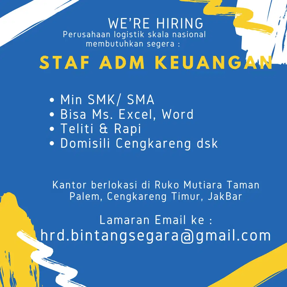 Loker Admin Keuangan