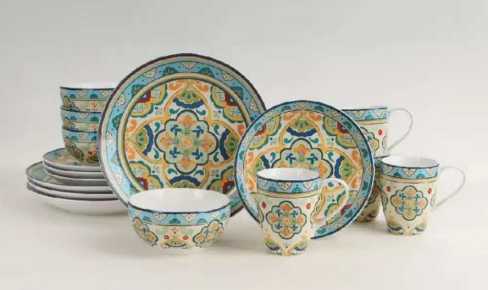 Sango Dining Set La Fuente 16 pcs Perlengkapan makan