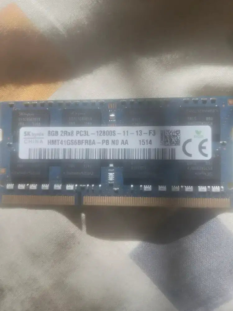 Ram Laptop DDR3 8gb PC3L 12800s