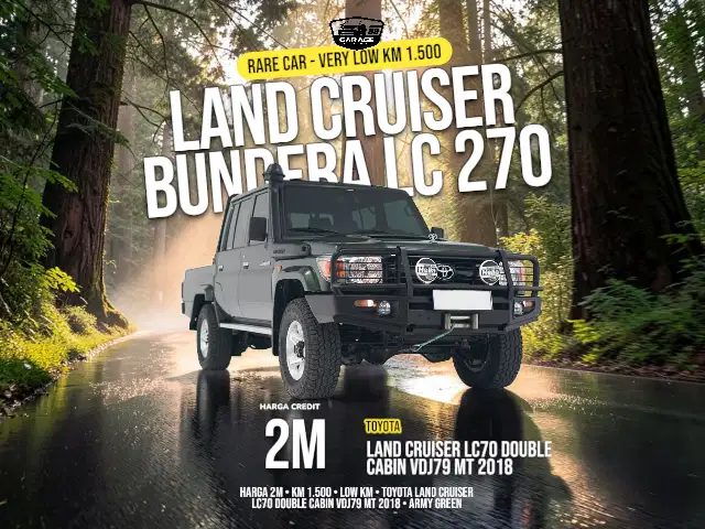 LAND CRUISER LC70 DOUBLE CABIN MT 2018 BUNDERA