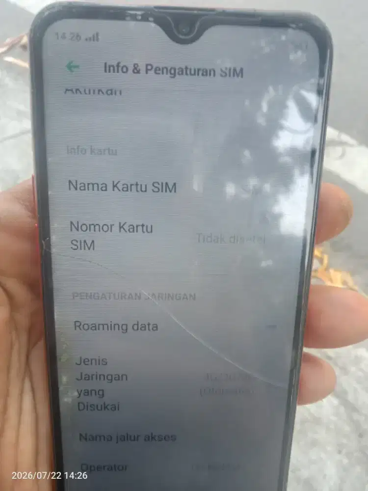Oppo A1K minus layak pakai