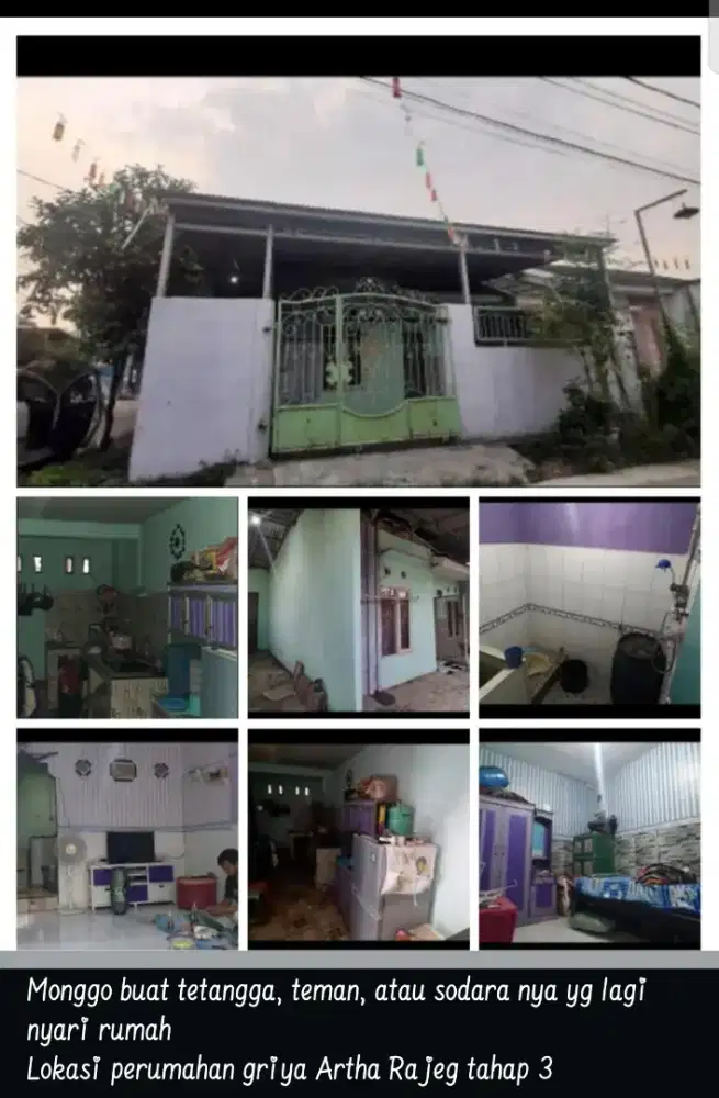 Dijual cepat, rumah posisi hook di griya artha Rajeg tahap 3