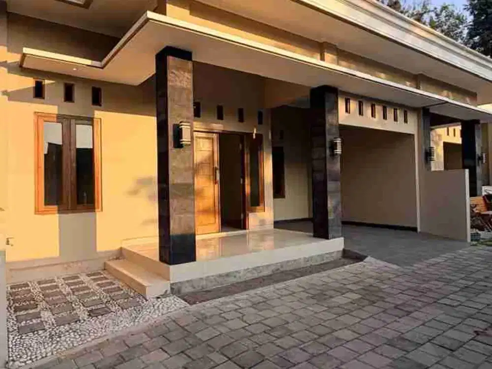 RUMAH BARU COKLAT LIMASAN MODERN SIAP HUNI DALAM CLUSTER 3 UNIT DI PURWOMARTANI SLEMAN