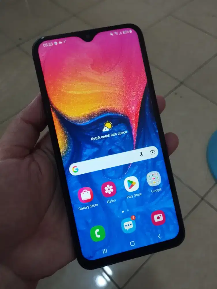 Samsung A10-4G.ram 2GB/32GB.ORI.GOLDEN PONSEL