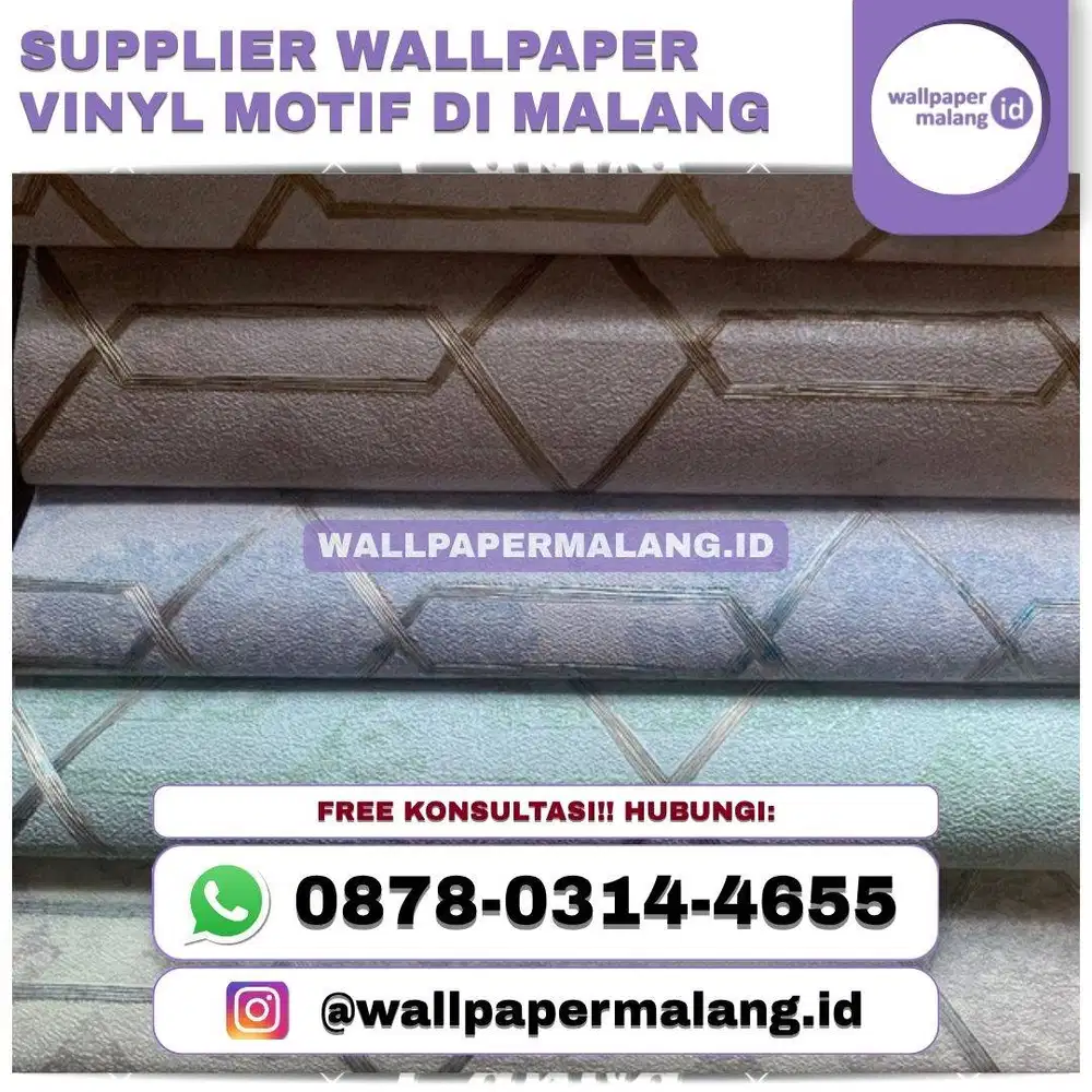 SUPPLIER WALLPAPER VINYL MOTIF DI MALANG