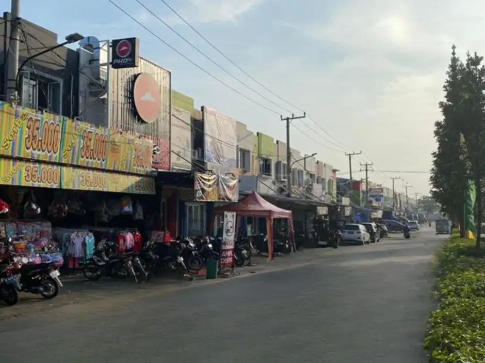 Ruko 2 Lantai hadap jalan utama Sentraland Paradise Dekat Stasiun KRL Akses Tol Legok Parung Panjang Bogor Legok Cisauk Tangerang Banten KUT