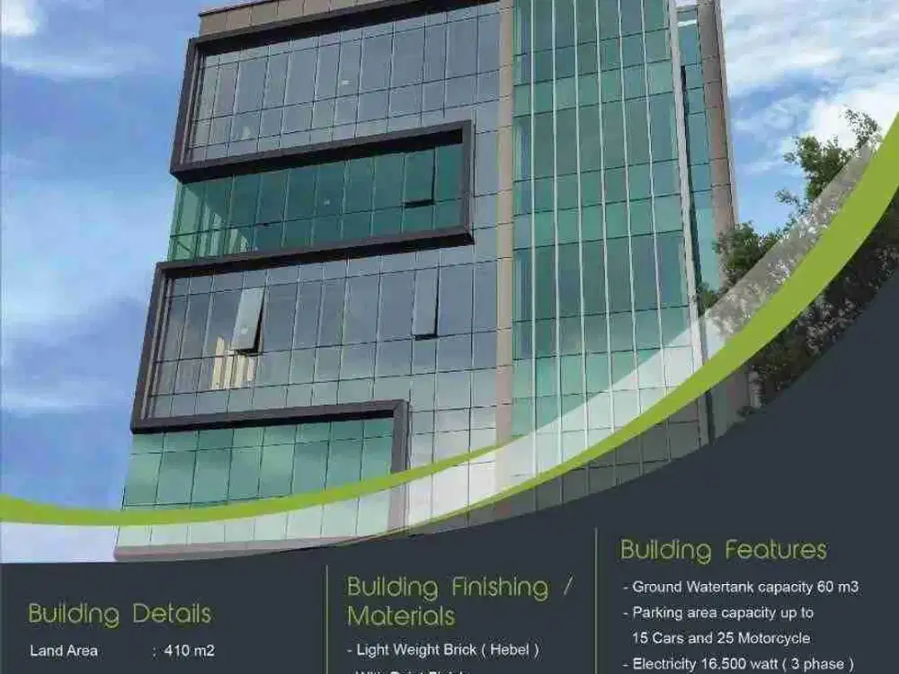 Disewakan Gedung 100% Baru Raya Mampang