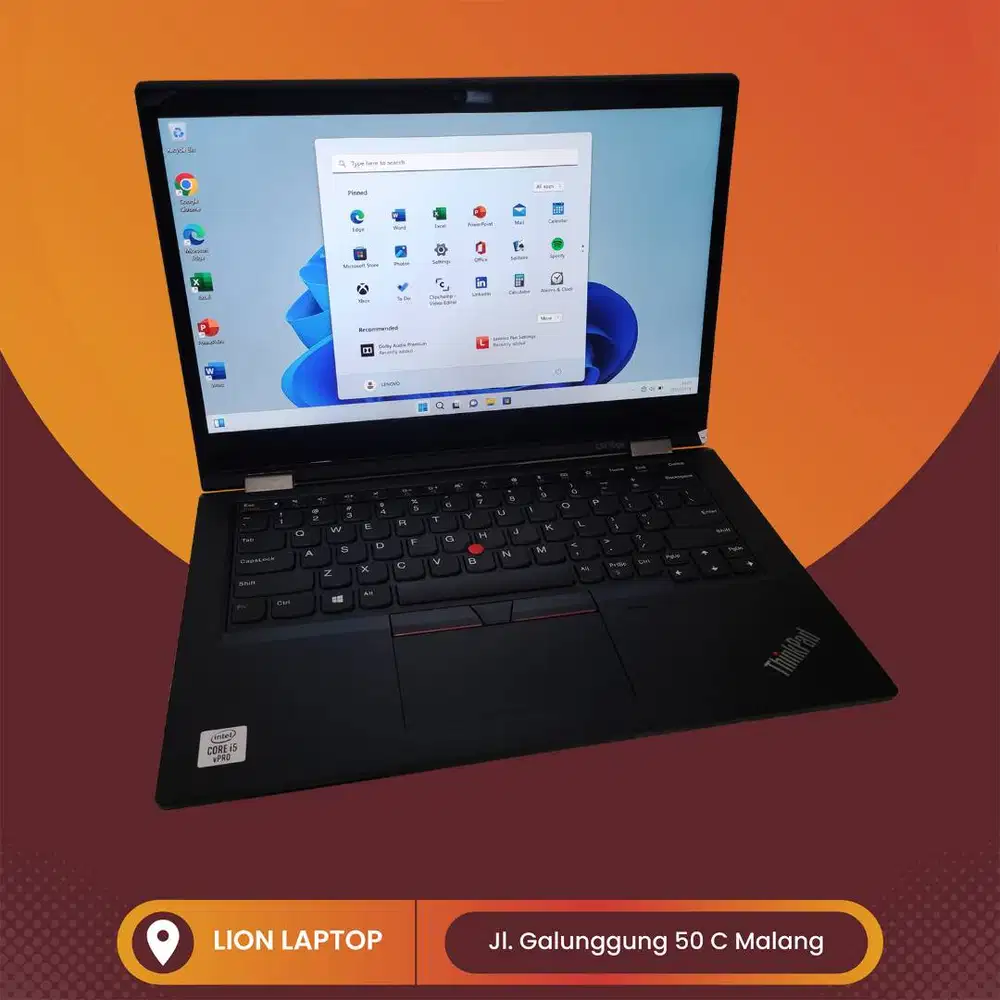 RAM 16GB Core i5 Gen10 Flip 360° SSD 256GB Lenovo Thinkpad YOGA L13 [2