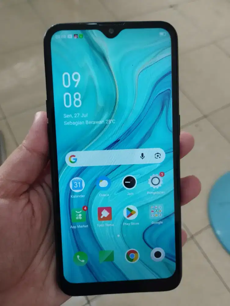 Oppo A1K-Finger.4G.Ram 2/32GB.ORI.GOLDEN PONSEL
