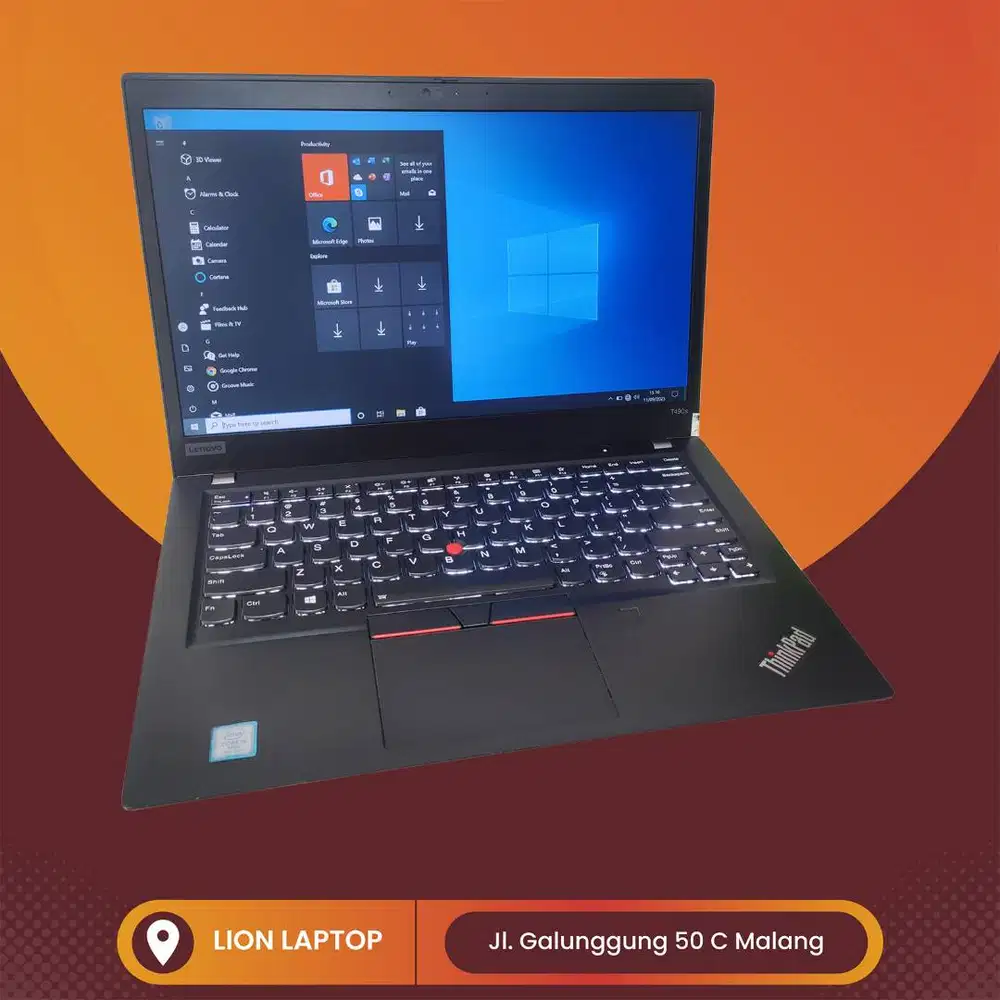RAM 16GB SSD 256GB Core i5 Slim Lenovo Thinkpad T490s [27|07]