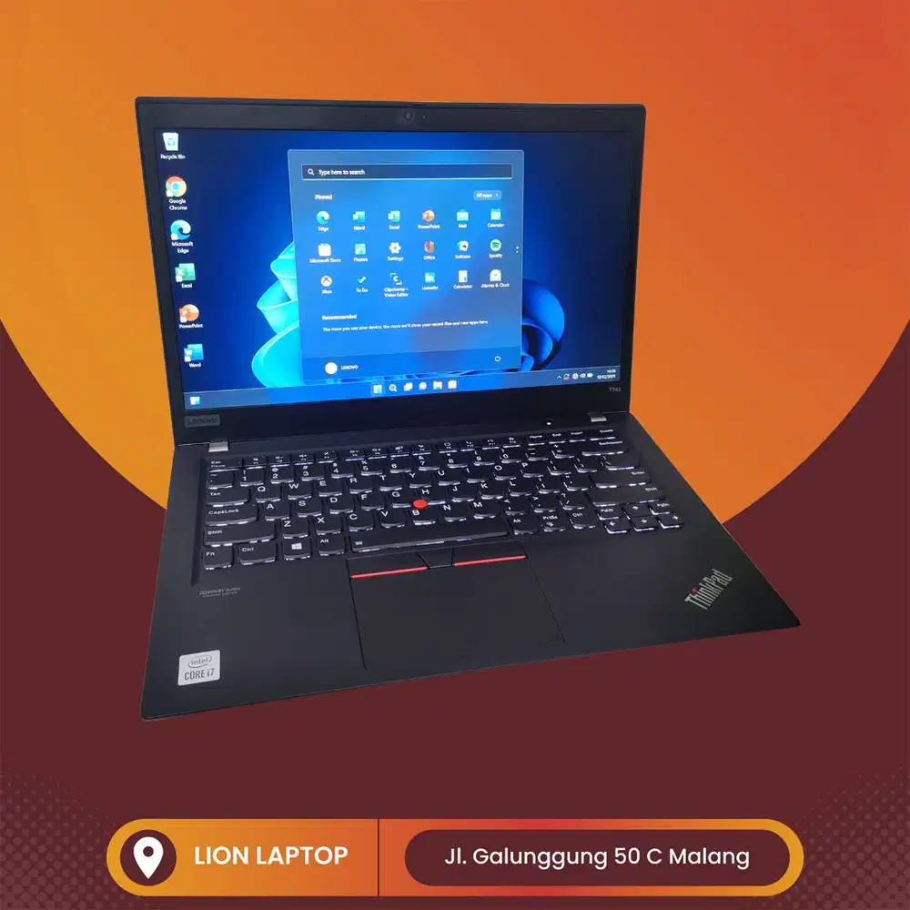RAM 16GB Core i7 Gen 10 Slim SSD 256GB Lenovo Thinkpad T14S [27|07]