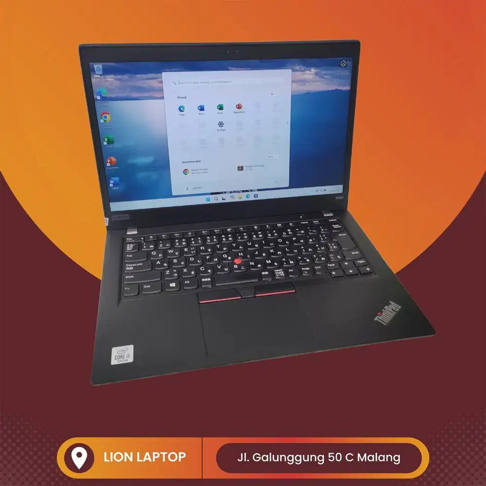 i5 GEN 10 Murah RAM 8GB Lenovo Thinkpad X390 [27|07]