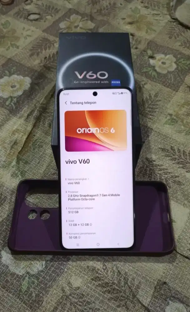 Jual/tt vivo v60 5G(12/512) full ori minus ad 1baret halus ga ngaruh