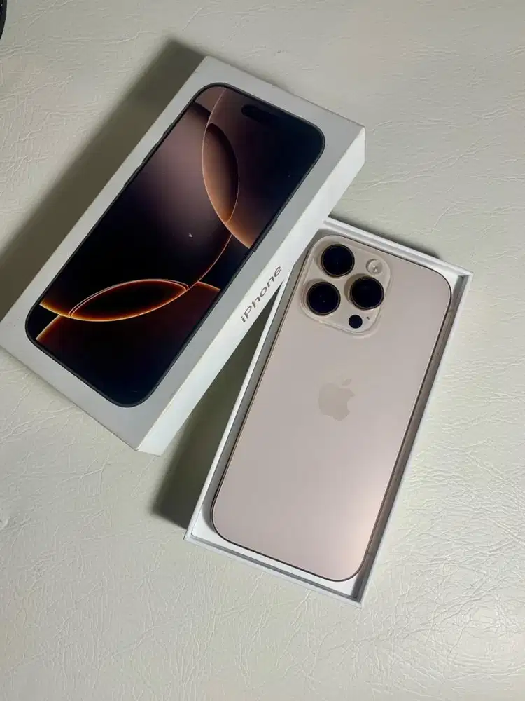 Iphone 16 Pro 128gb IBOX Desert Titanium LIKE NEW Malang Batu