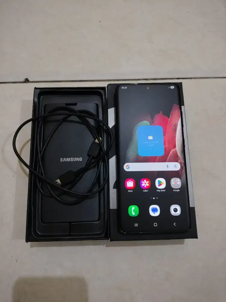 samsung s21 ultra, ram 12/256Gb, fullset ori sein mulus nominus