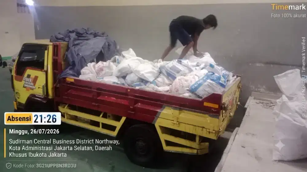 Buang puing dan angkutan sampah