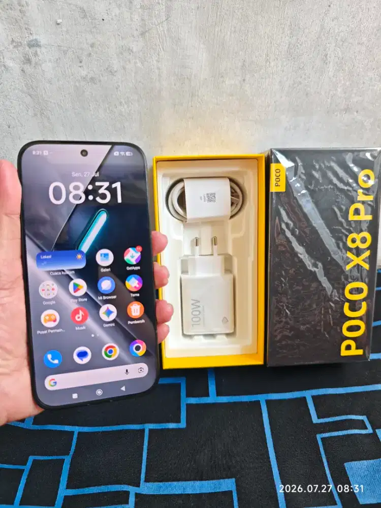 Poco X8 Pro 12/512 Fullset ori segel mulus pmkian sgkt saja