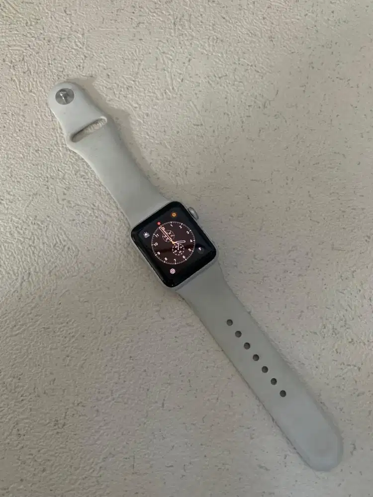Apple Watch 3 38mm Silver Normal Murah Malang Batu