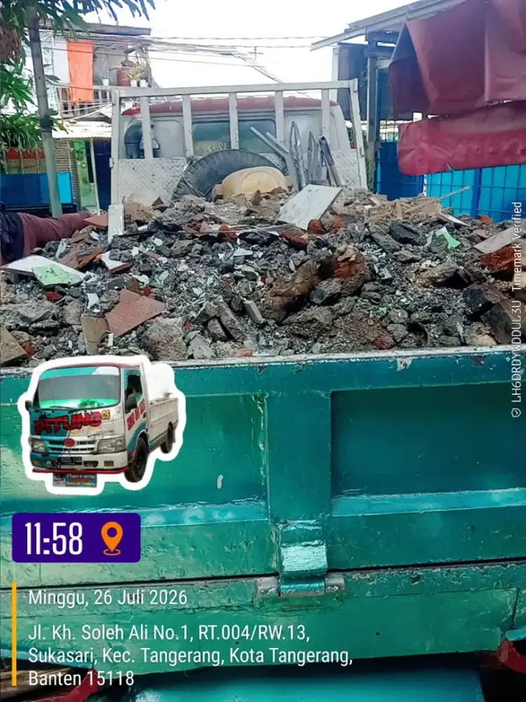Jasa buang puing sampah