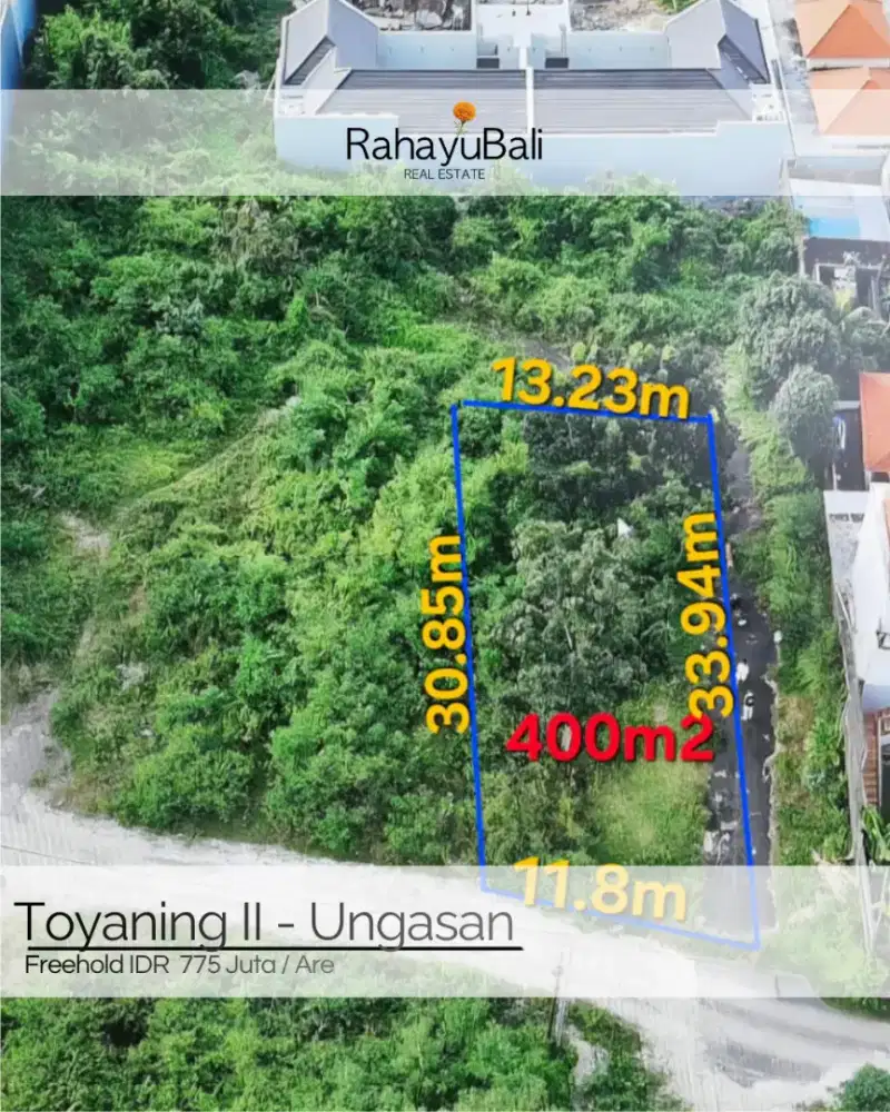 Tanah strategis area toyaning ungasan