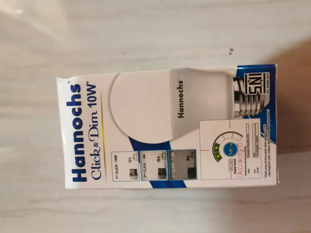 Hannochs Lampu Bohlam LED Click & Dim 10W - 3 Tingkat Cahaya