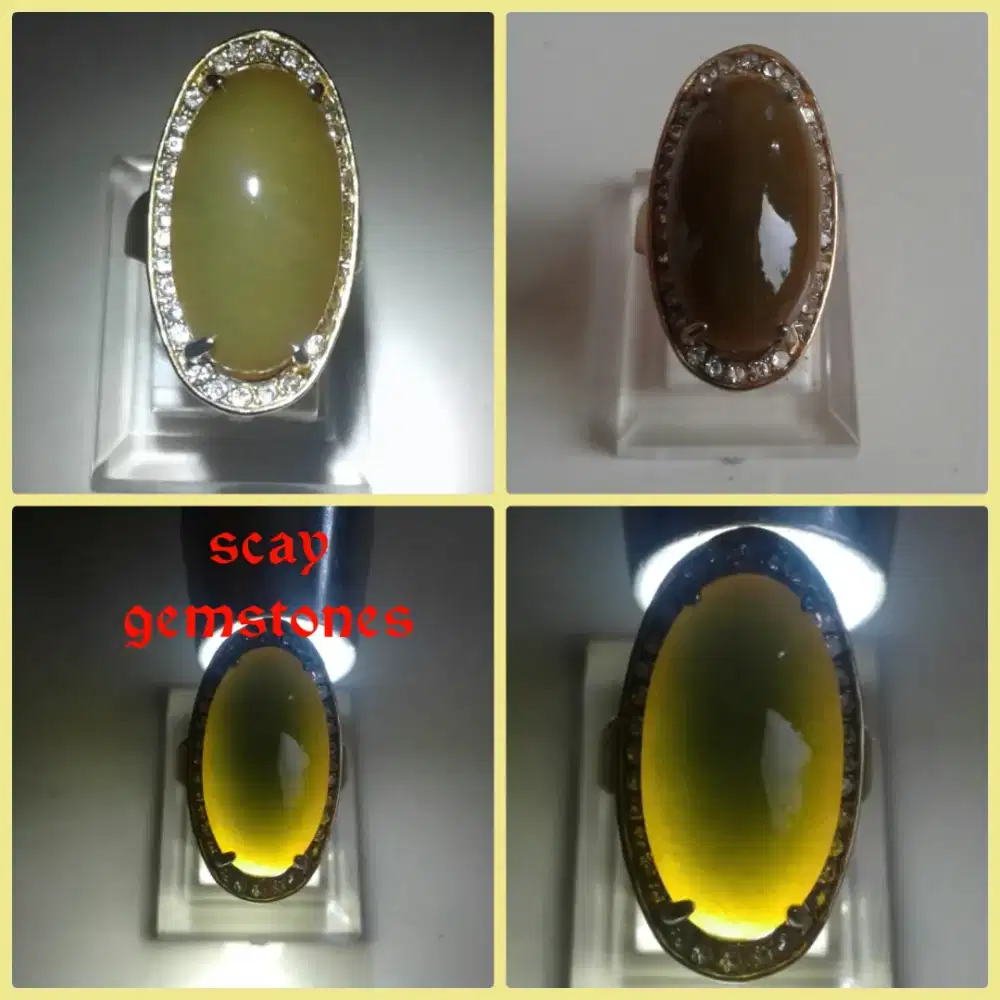 Batu cincin hijau cincau ladys